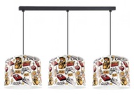 GAMER DETSKÁ LED TIIEŇOVÁ STROPNÁ ZÁVESNÁ LAMPA