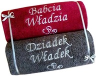 Darček ku Dňu starých rodičov: 2 uteráky s nápisom Darček ku Dňu starých rodičov: 2 uteráky s nápisom