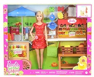 BARBIE SET SHOP FARMÁRSKY STÁNOK + BÁBIKA GJB65