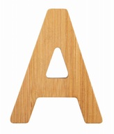 Bambusová abeceda - nástenné písmená \ 'A \' 1 ks.