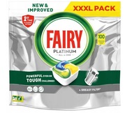Kapsule do umývačky riadu Fairy Platinum All in One Lemon 100 kusov