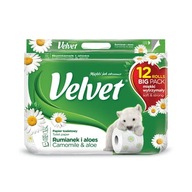 Zamatový toaletný papier harmanček a aloe 12 ks. Zamatový toaletný papier harmanček a aloe 12 ks.