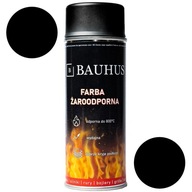BAUHUS žiaruvzdorná farba v spreji NA GRIL KRB ČIERNA RAL 9005 400ml