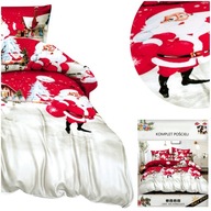 DALWIN obliečky na vankúše 70x80 Vianočný Bavlna Satin 160x200 3 kusy