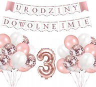 Balóny súprava na 1.-9. narodeniny + MENO Balóny súprava na 1.-9. narodeniny + MENO