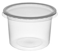 Opätovne použiteľná okrúhla nádoba 450 ml PP 8117 + VEČKO 50 ks. Opätovne použiteľná okrúhla nádoba 450 ml PP 8117 + VEČKO 50 ks.