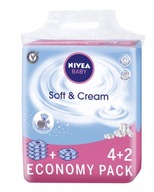 Nivea Baby Soft&Cream vlhčené obrúsky 6x63 ks Nivea Baby Soft&Cream vlhčené obrúsky 6x63 ks