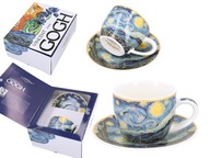 Espresso šálka s tanierikom večer V. Gogh darček Espresso šálka s tanierikom večer V. Gogh darček