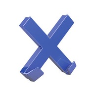 Magnet na dosky 90x90 XL modrý kríž Dahle