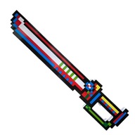 Svetelný meč Minecraft 55 cm Svetelný zvuk