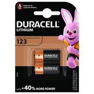 Vysokovýkonná lítiová batéria Duracell 123 3V 2 kusy