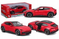 Ferrari Purosangue 1:25 model Bburago 18-26030 RED SUV CAR Ferrari Purosangue 1:25 model Bburago 18-26030 RED SUV CAR