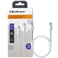 Kábel 150 cm USB-C – USB-C Type-C 1,5 m 60 W QC 3,0 PD Kábel 150 cm USB-C – USB-C Type-C 1,5 m 60 W QC 3,0 PD