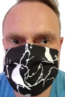 3-vrstvová bavlnená maska ​​na tvár s gumičkou