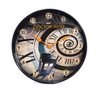 Veľké nástenné hodiny Doctor Who Time Špirálové, 25,4 cm