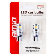 W5W LED CANBUS 3030 6SMD LED TURBO SUPER BIELA W5W LED CANBUS 3030 6SMD LED TURBO SUPER BIELA
