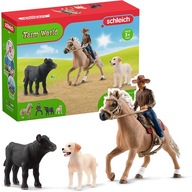 Kovbojské dobrodružstvá jazdec na koni Schleich 42578