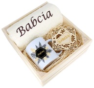 SKVELÝ DARČEK PRE BABIČKU UTERÁK + KRABIČKA NA HRNKY SKVELÝ DARČEK PRE BABIČKU UTERÁK + KRABIČKA NA HRNKY