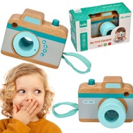 Kamera LELIN pre deti, drevená hračka
