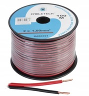 REPRODUKTOROVÝ KÁBEL 2x1mm LED CCA NAPÁJACÍ KÁBEL REPRODUKTOROVÝ KÁBEL 2x1mm LED CCA NAPÁJACÍ KÁBEL