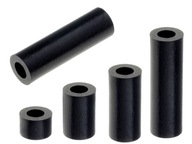 Polyamidové čierne valcové puzdro; 5,2x5mm-10ks
