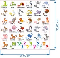 NÁLEPKA na stôl IKEA 55x55 VZDELÁVACIA DYHA NÁLEPKA na stôl IKEA 55x55 VZDELÁVACIA DYHA