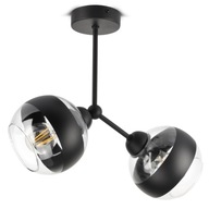 Závesné stropné svietidlo Luster Čierne sklenené gule Black Belt D2 LED E27 Závesné stropné svietidlo Luster Čierne sklenené gule Black Belt D2 LED E27