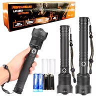 LED baterka USB nabíjateľný taktický vojenský multifunkčný zoom