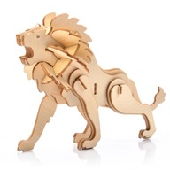 Malý príbeh Drevené puzzle 3D model - Lev Malý príbeh Drevené puzzle 3D model - Lev