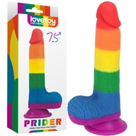 Lovetoy 7,5'' Prider Dildo - Dúhové dildo Lovetoy 7,5'' Prider Dildo - Dúhové dildo