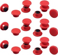 Odolné magnety priemer 15mm červené 40 ks