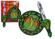 EVA penový rytiersky meč štít had