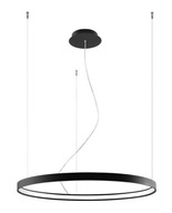 Luster čierny kruh - LED 3000K 50W RIO SOLLUX Luster čierny kruh - LED 3000K 50W RIO SOLLUX