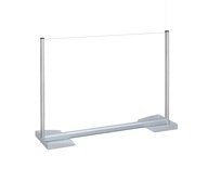 Nástenný štít z hliníkového plexiskla 60x60 na stôl