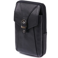 Vintage elegantná taška na opasok, čierna 20482