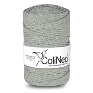 Colinea String sa prepletala pre makramu 100% bavlnu, 5 mm 100 m, strieborné vlákno Colinea String sa prepletala pre makramu 100% bavlnu, 5 mm 100 m, strieborné vlákno