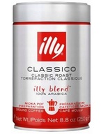 illy Classico Moka 250g mletá káva illy Classico Moka 250g mletá káva