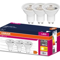 3x GU10 LED žiarovka 4,5W = 35W 3000K OSRAM Hodnota 3x GU10 LED žiarovka 4,5W = 35W 3000K OSRAM Hodnota
