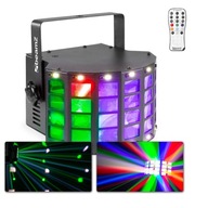 RGBW 2v1 Derby LED reflektor DMX diaľkové ovládanie