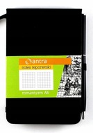 REPORTÉRSKY NOTEBOOK A6 Kockovaný romantizmus Čierny //