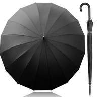 Dlhý, automatický, čierny dáždnik - bez krytu, ideálny do dažďa