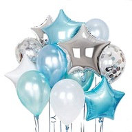 balóny s CONFEETTI SILVER BLUE ročný 18 ROKOV balóny s CONFEETTI SILVER BLUE ročný 18 ROKOV