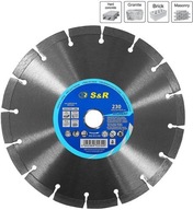 S&R diamantový segmentový rezací kotúč 230x2,6 S&R diamantový segmentový rezací kotúč 230x2,6