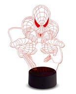 3D LED NOČNÁ LAMPA SPIDERMAN PILOT MIX FARBY 3D LED NOČNÁ LAMPA SPIDERMAN PILOT MIX FARBY
