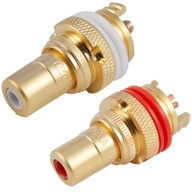 RCA CINCH ZÁSUVKA CMC USA COPPER PIN OFC 2 ks RCA CINCH ZÁSUVKA CMC USA COPPER PIN OFC 2 ks