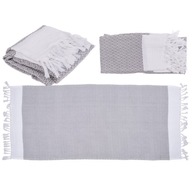 Osuška Fouta sivá a biela 80x170 cm Osuška Fouta sivá a biela 80x170 cm