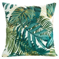 Davos Velvet obliečka na vankúš 40X40Cm - biela/zelená Davos Velvet obliečka na vankúš 40X40Cm - biela/zelená