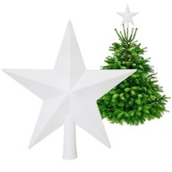 BIELA HVIEZDA NA VIANOČNÝ STROMČEK SPIC STAR TOP VIANOČNÉ OZDOBY 20 cm BIELA HVIEZDA NA VIANOČNÝ STROMČEK SPIC STAR TOP VIANOČNÉ OZDOBY 20 cm