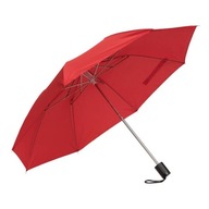 Unisex červený skladací dáždnik + obal