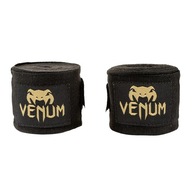 Boxerské obväzy Venum Kontact 450 cm čierne/zlaté 4,5 m